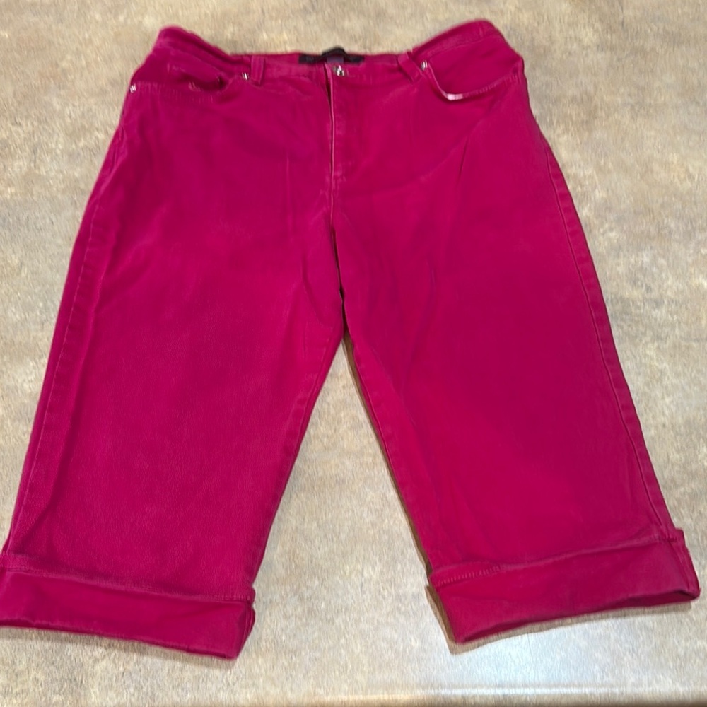 Women Gloria Vanderbilt Bold Pink Pants size 14